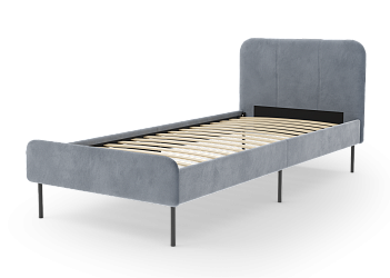 Кровать Элиса 90 Ultra grey